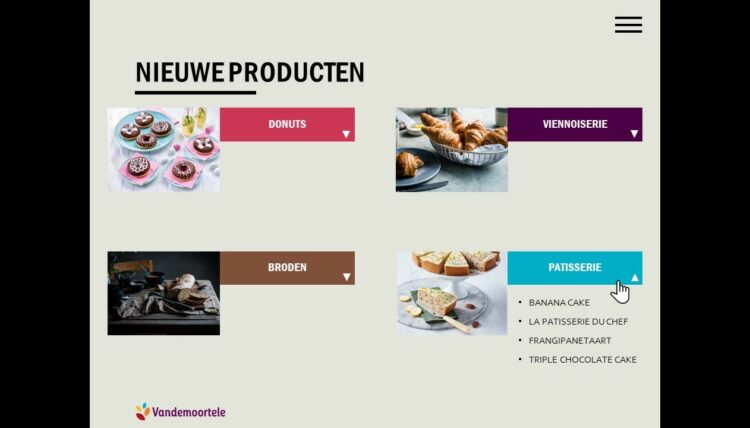 PowerPoint slide uit salesbook van Vandemoortele